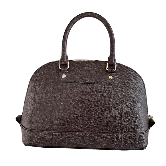 NWT Coach Mini Sierra Dome Satchel Oxblood Leather - Picture 3 of 6